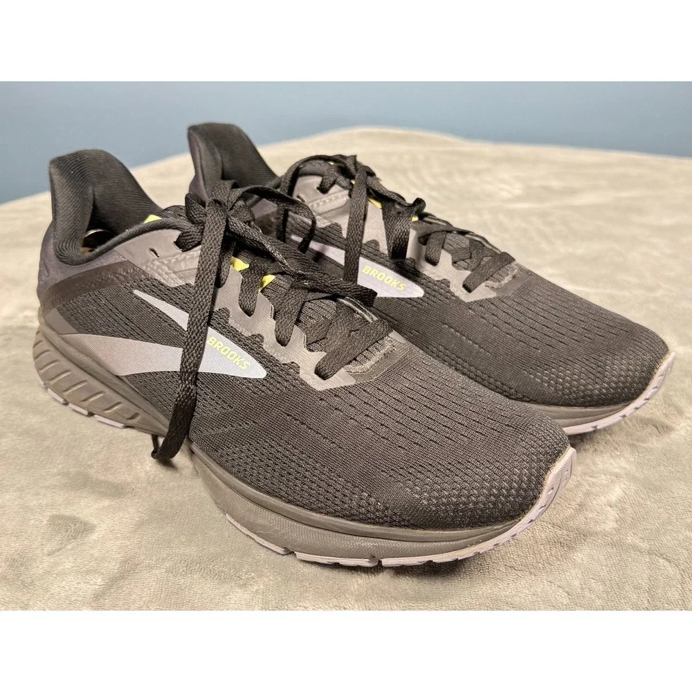 Brooks Ghost 14 Running Shoes Mens 10.5 Black Gray Athletic Sneakers